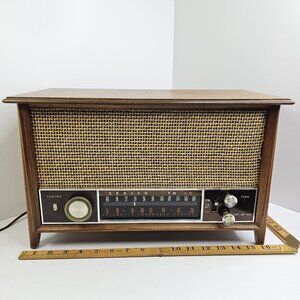 Vintage 1963 Zenith Long Distance Wood Tube Radio Model K731 Tested & Works!